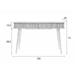 Zuiver Console En Bois Noir -Reflet Maison 04de07b642464277ab34054270aca011