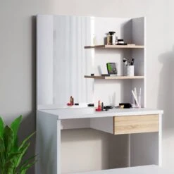 Coiffeuse Dekos Blanc Avec Banc -Reflet Maison 0704d360b69743559638ce713d9c6d59