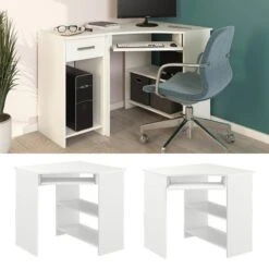 Bureau D'angle Pour Ordinateur Odin -Reflet Maison 08897908d56a43869423f76a0c9c5708