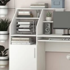 Bureau Ordinateur Edwin Blanc -Reflet Maison 0f24e9639eb748599a7a2c8aae5d607e