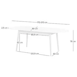 Table Extensible LINDHOLM Ovale -Reflet Maison 1000008040 230728 500 SKETCH DETAILS P000000001000008040 sketch