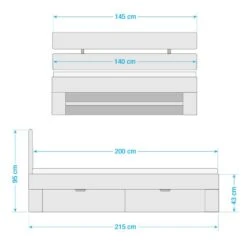 Lit EosWOOD (avec Tiroirs) -Reflet Maison 1000012791 210629 14064800011 SKETCH DETAILS P000000001000012791 sketch