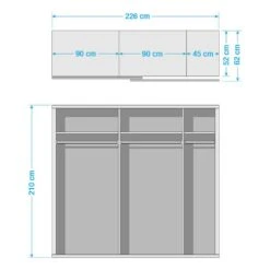Armoire à Portes Coulissantes Quadra II -Reflet Maison 1000076370 220127 0743190000500 SKETCH DETAILS P000000001000076370 sketch