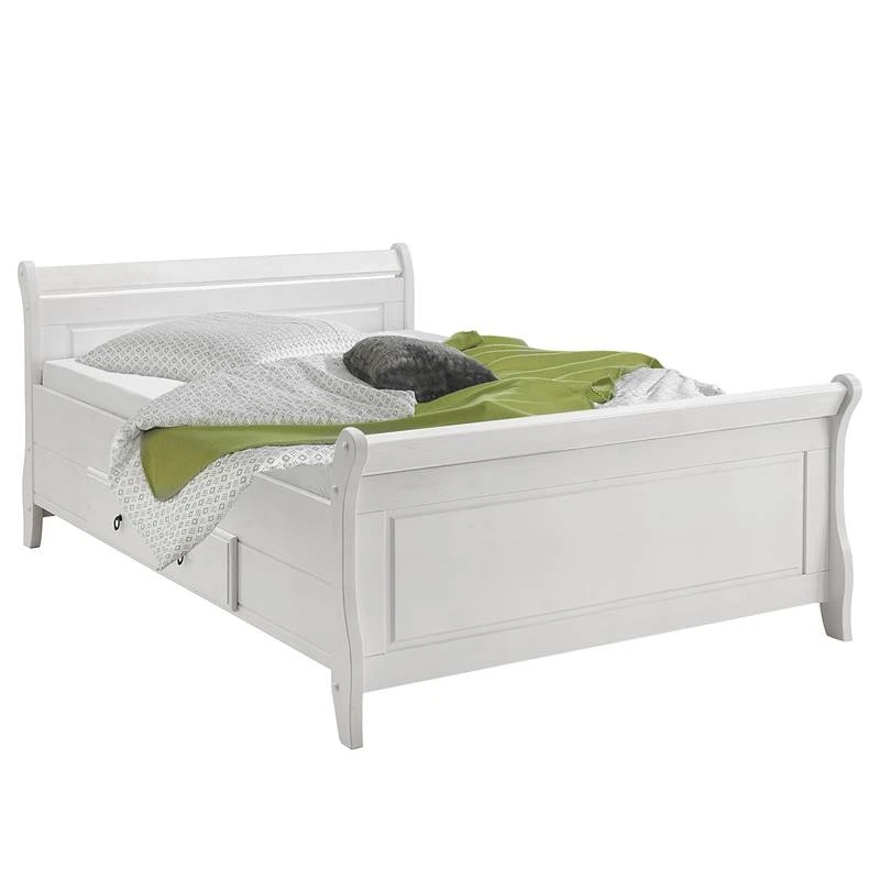 Lit Double En Bois Massif Cenan 1 Lit Double En Bois Massif Cenan