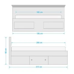 Lit Geestland 7 Lit Geestland -Reflet Maison 1000132094 210727 09583700010 SKETCH DETAILS P000000001000132094 sketch