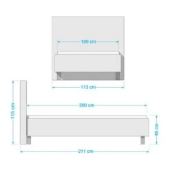 Lit Capitonnée Glenfield -Reflet Maison 1000176483 200831 14121100006 SKETCH DETAILS P000000001000176483 sketch