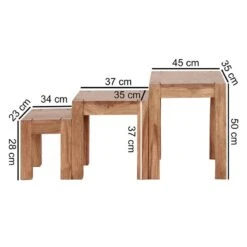 Tables Gigognes Woodfin (lot De 3) -Reflet Maison 1000194211 200108 10050200054 SKETCH DETAILS P000000001000194211 sketch