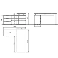 Bureau D’angle Ancona -Reflet Maison 1000196989 200317 12580300001 SKETCH DETAILS P000000001000196989 sketch