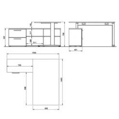 Bureau D’angle GW-Agenda I -Reflet Maison 1000210541 200408 14211700023 SKETCH DETAILS P000000001000210541 sketch