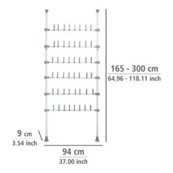 Wenko Porte-chaussures Télescopique Herkules -Reflet Maison 1000260931 210423 13323100066 SKETCH DETAILS P000000001000260931 sketch