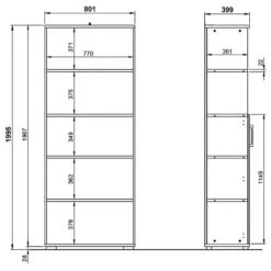 Armoire De Bureau GW-Profi 2.0 II -Reflet Maison 1000307857 211109 1616360000507 SKETCH DETAILS P000000001000307857 sketch