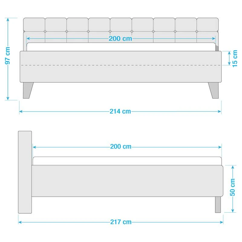 Lit Capitonné Woodlake II 11 Lit Capitonné Woodlake II – Image 11