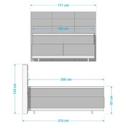 Lit Boxspring Linea -Reflet Maison 1000332577 220629 500 SKETCH DETAILS P000000001000332577 sketch