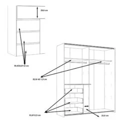 Armoire à Portes Coulissantes Tover -Reflet Maison 1000336321 220224 501 SKETCH DETAILS P000000001000336321 sketch