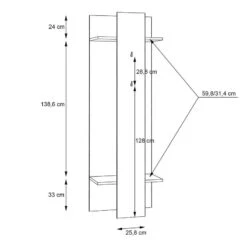 Porte-manteau Ravenswood -Reflet Maison 1000348100 220621 501 SKETCH DETAILS P000000001000348100 sketch