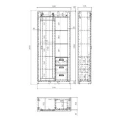 Vitrine Shutter -Reflet Maison 1000348691 220505 501 SKETCH DETAILS P000000001000348691 sketch