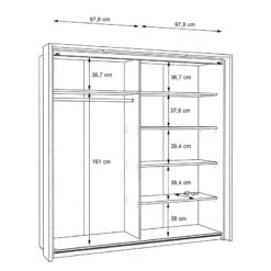 Armoire à Portes Coulissantes Shiny -Reflet Maison 1000365827 220909 501 SKETCH DETAILS P000000001000365827 sketch