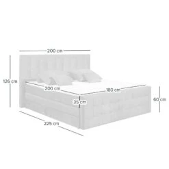 Lit Boxspring Bellwood -Reflet Maison 1000370956 230112 500 SKETCH DETAILS P000000001000370956 sketch