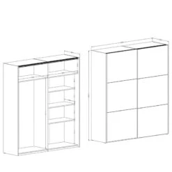 Armoire à Portes Coulissantes Krasbea -Reflet Maison 1000385137 230425 500 SKETCH DETAILS P000000001000385137 sketch