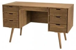 Bureau 6 Tiroirs En Sapin