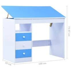 VIDAXL Bureau Pour Enfants -Reflet Maison 118b3eea1dc04eff9025782ed8bfc5cf