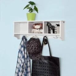 Étagère Murale Porte-manteau FRG48-W -Reflet Maison 12cff3df91324eaa82b5d500462f31b3