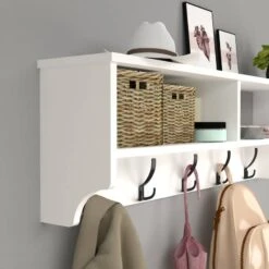 Portemanteau Åstorp à 15 Crochets Blanc -Reflet Maison 1319b65476c94400927e1e3ef36555d1
