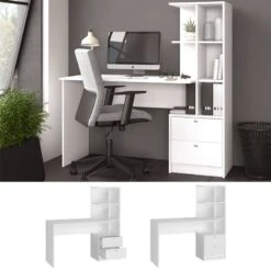 Bureau Denton Blanc -Reflet Maison 148ad7d8484b43679fc4c2a1613580ab