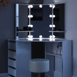 Coiffeuse D'angle Arielle Avec Tabouret -Reflet Maison 149dddf5fa274ab987f2994576d6b35a