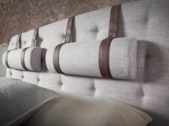 Lit Rembourré En Tissu Avec Repose-tête -Reflet Maison 15a3d1199d18489587ec5704d355c157