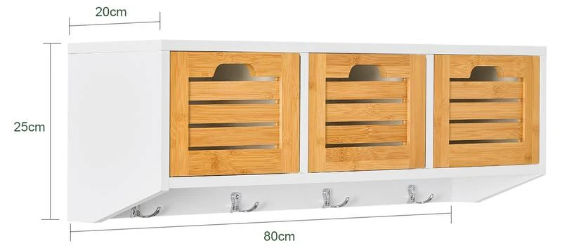 Armoire Murale Étagère Suspendue FHK19-W 9 Armoire Murale Étagère Suspendue FHK19-W – Image 9