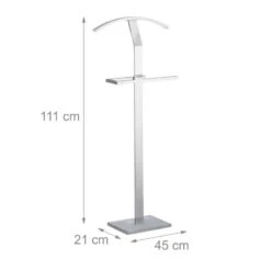 Valet De Chambre Métal Argenté Chromé -Reflet Maison 187b8407b853434fbb6a78ca2c8e5e82