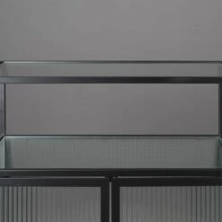 Vitrine 2 Portes Métal Et Verre Trempé -Reflet Maison 18af84a1362e47ccb2031659b632da62