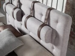 Lit Rembourré En Tissu Avec Repose-tête -Reflet Maison 1c167969b7dd4891b1cb429915edbd9a