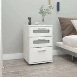 Table De Nuit 40x60x38cm Noir -Reflet Maison 1cfecfc25a6c4ff0a3ae997cabbfd854