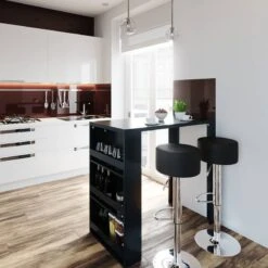 Table De Bar 117cm Anthracite -Reflet Maison 1d863ff6513947dca57ccb5cee9bfe11