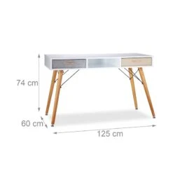 Bureau Design Scandinave 3 Compartiments -Reflet Maison 1f7a61d19add4281ad070f123d958582