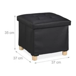 Pouf De Rangement En Similicuir -Reflet Maison 209e89e015464c699f7ee7dae5a6c6d0