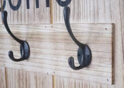 Vestaire Murale HWC-C89 Welcome Shabby -Reflet Maison 214bfc54f488484e9f1d0a585d17c557