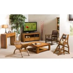 Tabouret/Yuyu 1 Place En Teck -Reflet Maison 25c1318013a84c2bb32d96dcc6760995