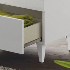 Chevet Vera 2 Tiroir, Blanc Brillant -Reflet Maison 27a2c6f852ad466889c13364106fc9e2