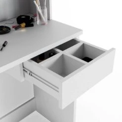 Coiffeuse Dekos Blanc Avec Banc -Reflet Maison 28c61ffb5fd8472bb311074538f09670