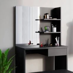 Coiffeuse Dekos Blanc Avec Banc -Reflet Maison 297e953a06c045548aa521c0591f430d