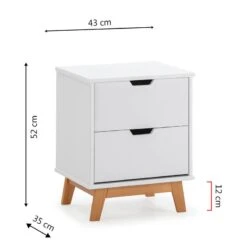 Table Chevet Miranda 2 Tiroir Anthracite -Reflet Maison 29df4ad247824854bc8925c61e151ba7