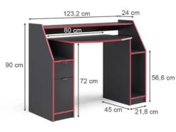 Bureau Ordinateur Joel 123cm Noir/rouge -Reflet Maison 2af90b1fcea4428db8f53232ed336815.cropped 61 167 940 707.processed