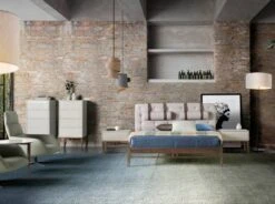 Lit Rembourré En Tissu Avec Repose-tête -Reflet Maison 2c275dc31c2e42dda79e81330c6537de