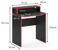 Bureau Ordinateur Kron Noir/rouge Court -Reflet Maison 2ce9fe0c4f4d452eb640c7ab0bfb7277.cropped 65 139 887 773.processed