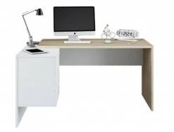 Bureau D'angle Bicolore L145 X P108 Cm -Reflet Maison 335153162add4428b42ec69fde3c7ffb