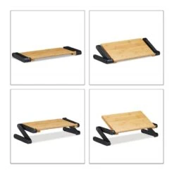 Support à Ordinateur Portable Bambou Alu -Reflet Maison 34113e92266e44f1adeb511df5210fc2