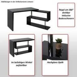 Bureau Angulaire Design MCW-A68 Pivotant -Reflet Maison 374e110cb4e240518c2922825479079a